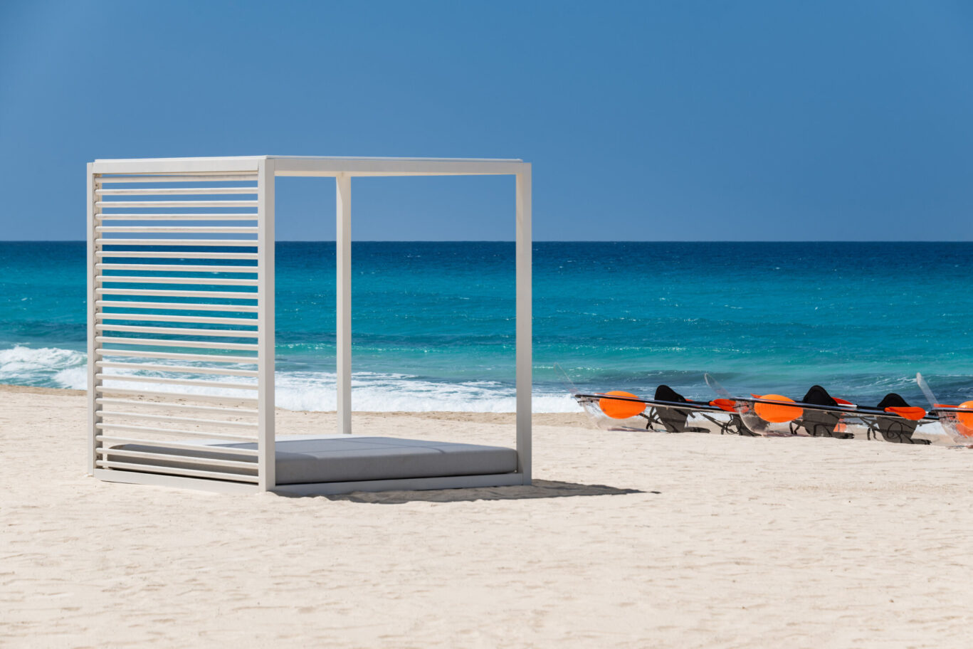 Exclusive access to a secluded 120-meter beach, ensuring tranquility and personalized service away from the crowds